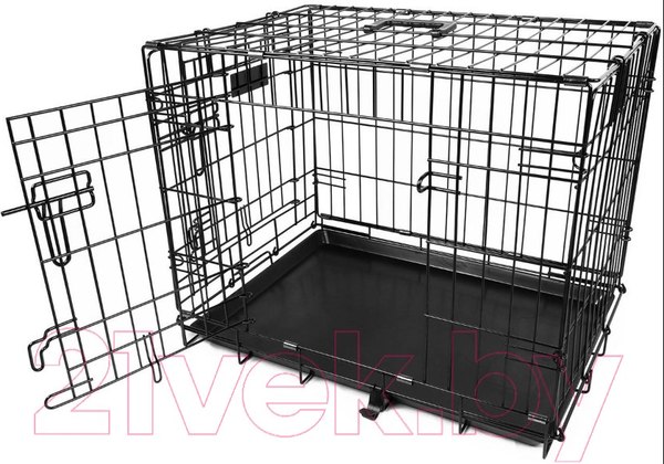 Изображение товара Клетка для животных Duvo Plus Pet Kennel Large 780/482/DV (черный)