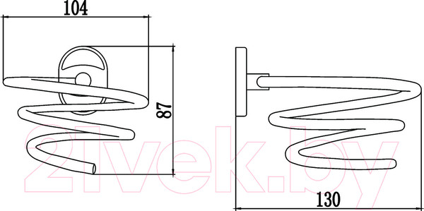 Изображение товара Держатель для фена Savol S-007056