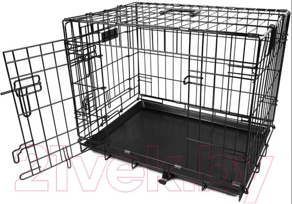 Изображение товара Клетка для животных Duvo Plus Pet Kennel Small 780/480/DV (черный)