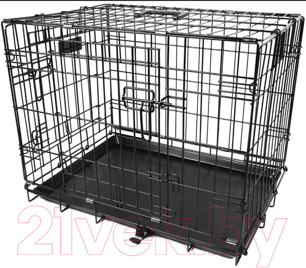 Изображение товара Клетка для животных Duvo Plus Pet Kennel Small 780/480/DV (черный)