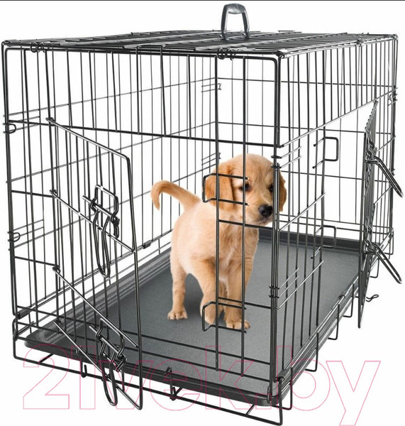 Изображение товара Клетка для животных Duvo Plus Pet Kennel Small 780/480/DV (черный)