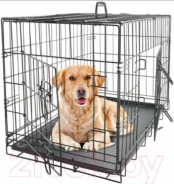 Изображение товара Клетка для животных Duvo Plus Pet Kennel Small 780/480/DV (черный)