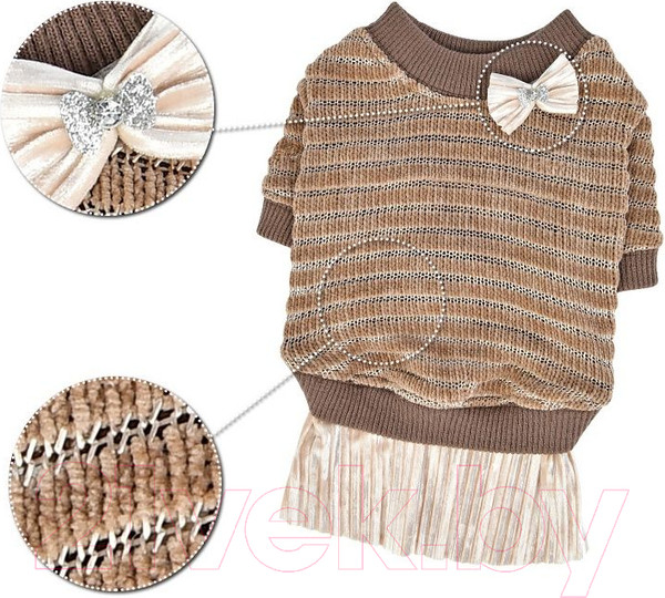 Изображение товара Свитер для животных Pinkaholic Elicia / NASD-TS7501-BE-S (бежевый)