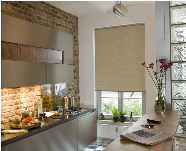 Изображение товара Рулонная штора Delfa Сантайм Премиум Prado СРШ-01МП 322504 (81x170, ясень)