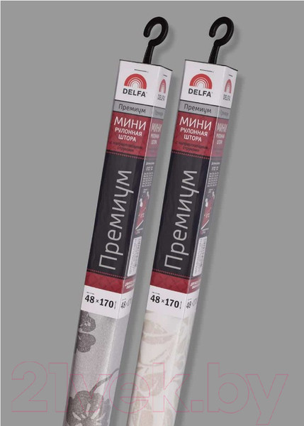 Изображение товара Рулонная штора Delfa Сантайм Премиум Pontos СРШ-01МП 322708 (48x170, мокка)