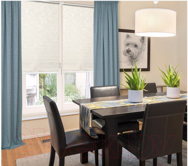 Изображение товара Рулонная штора Delfa Сантайм Венеция Термо-Блэкаут СРШ-01МП 79505 (34x170, белый)