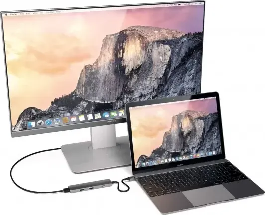 Изображение товара Док-станция для ноутбука Satechi Slim Aluminum Type-C ST-CMAM