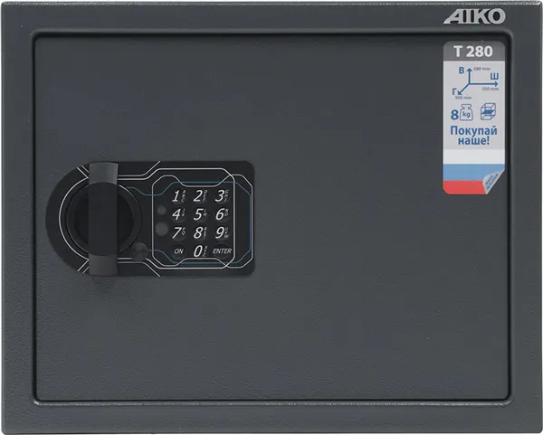 Изображение товара Мебельный сейф Aiko T-280 EL (с ручкой)