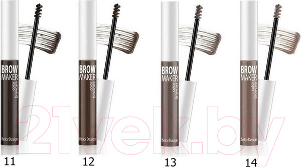 Изображение товара Тушь для бровей Belor Design Brow Maker тон 12