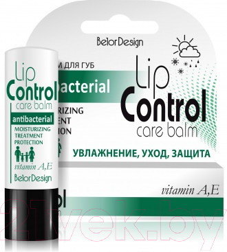 Изображение товара Бальзам для губ Belor Design Lip Control антибактериальный