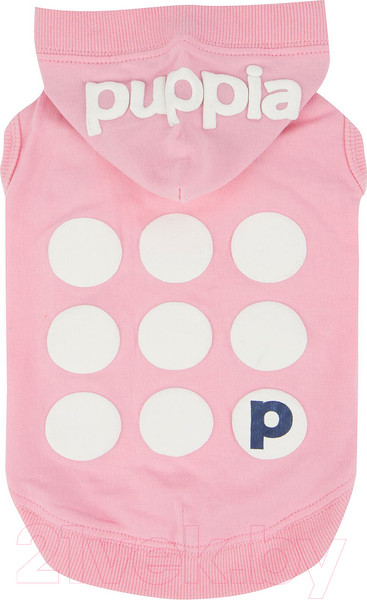 Изображение товара Футболка для животных Puppia Emmy с капюшоном / PARA-TS1509-PK-S (розовый)