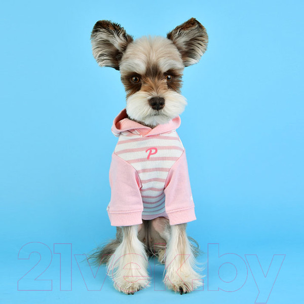 Изображение товара Футболка для животных Puppia Jalen с капюшоном / PATA-TS1724-LP-L (розовый)