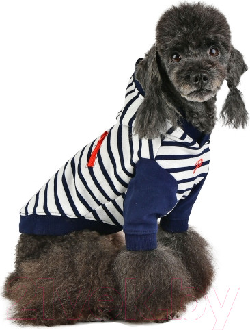 Изображение товара Футболка для животных Puppia Jalen с капюшоном / PATA-TS1724-NY-M (синий)