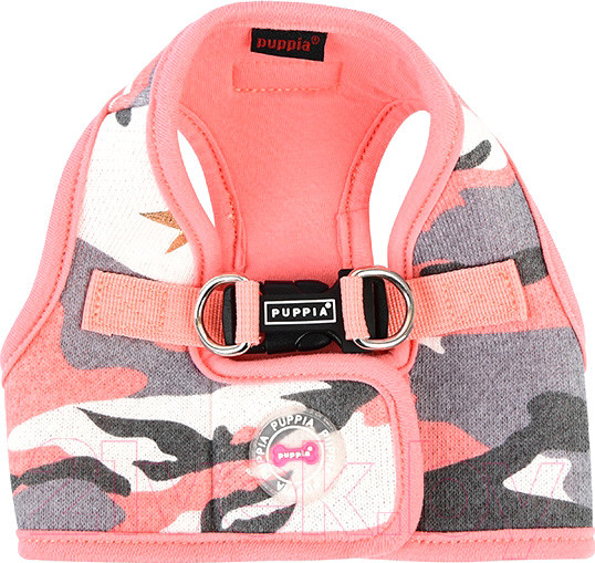 Изображение товара Шлея-жилетка для животных Puppia Ensign / PASA-HB1601-PC-L (розовый камуфляж)