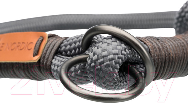 Изображение товара Ошейник-полуудавка Trixie Be Nordic 17271 (M, темно-серый/коричневый)