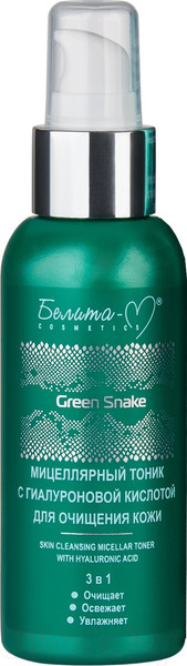 Изображение товара Тоник для лица Белита-М Green Snake с гиалуроновой кислотой (100мл)