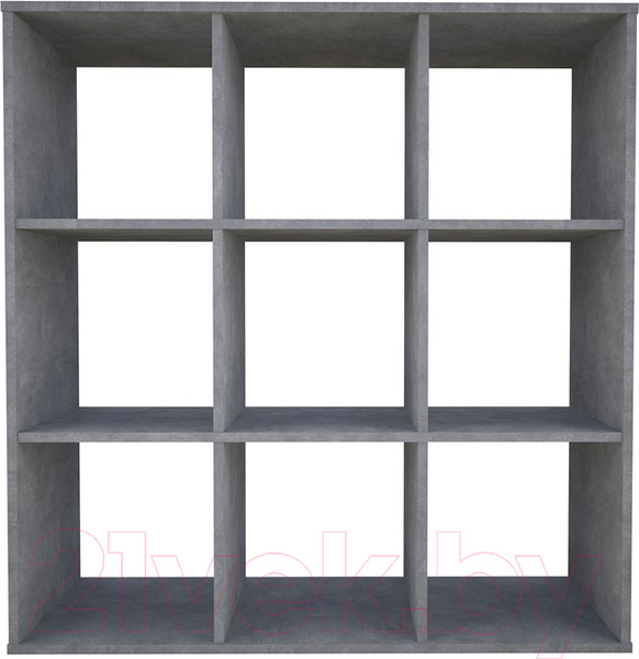 Изображение товара Стеллаж Polini Kids Home Smart Кубический 9 секций (бетон)