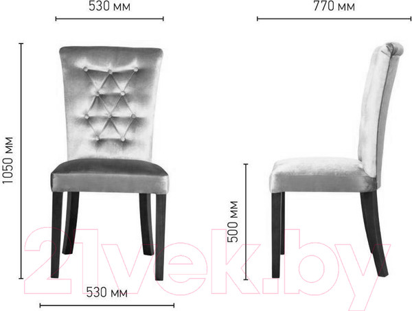 Изображение товара Стул ТехКомПро Маранта 150 (нога 116/тон 9/ткань Saturn Lilac)