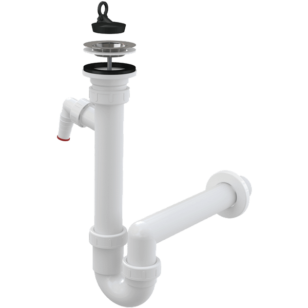 Изображение товара Сифон Alcadrain A810-DN40 с решеткой и подводкой