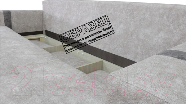 Изображение товара Диван Lama мебель Пингвин-3П (Germes Beige/Germes Peble)