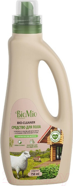 Изображение товара Чистящее средство для пола BioMio Bio-Floor Cleaner экологичное мелисса концентрат (750мл)
