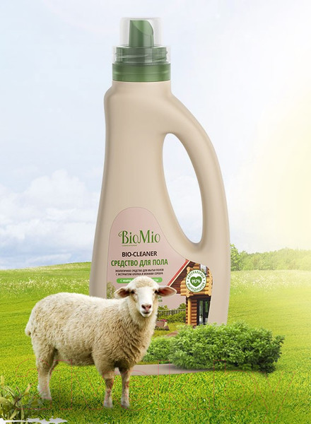 Изображение товара Чистящее средство для пола BioMio Bio-Floor Cleaner экологичное мелисса концентрат (750мл)