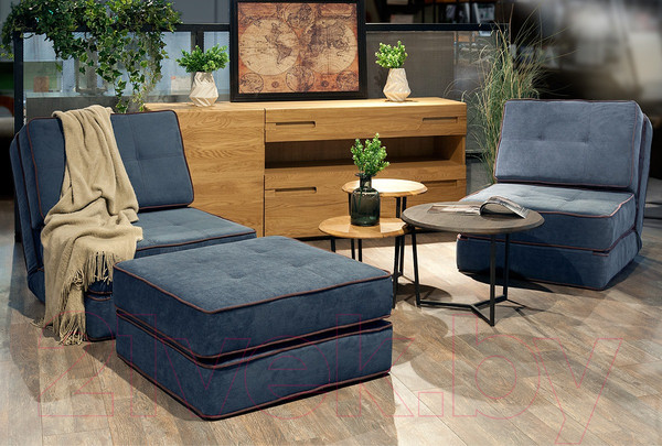 Изображение товара Кресло-кровать Lama мебель Раскладное Марио (Bahama Denim/Bahama Grey)