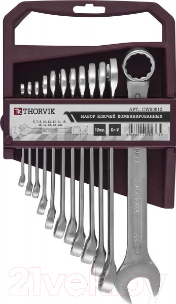 Изображение товара Набор ключей Thorvik CWS0012