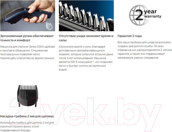 Изображение товара Машинка для стрижки волос Philips HC5612/15
