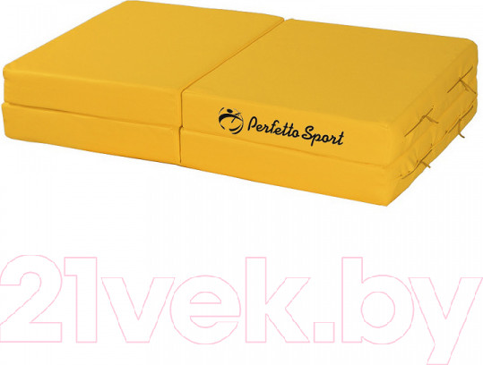 Изображение товара Гимнастический мат Perfetto Sport Складной №11 1x1x0.1м (желтый)