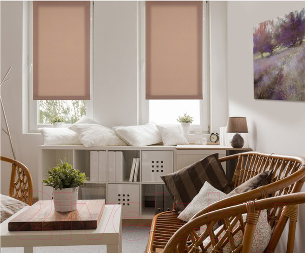 Изображение товара Рулонная штора Delfa Сантайм Роял СРШ-01М 2880 (115x170, какао)