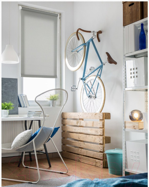 Изображение товара Рулонная штора Delfa Сантайм Роял СРШ-01М 2816 (73x170, серый)