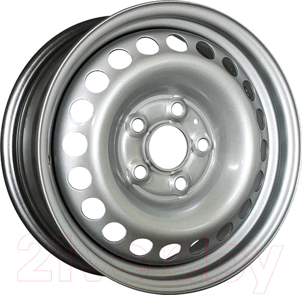 Изображение товара Штампованный диск Trebl 8555T 15x6" 5x130мм DIA 84.1мм ET 75мм Silver