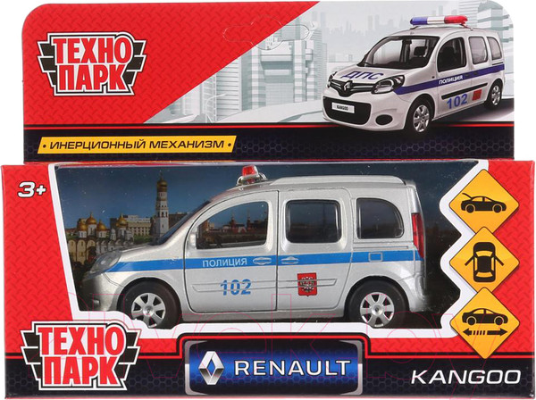 Изображение товара Автомобиль игрушечный Технопарк Renault Kangoo. Полиция / KANGOO-P