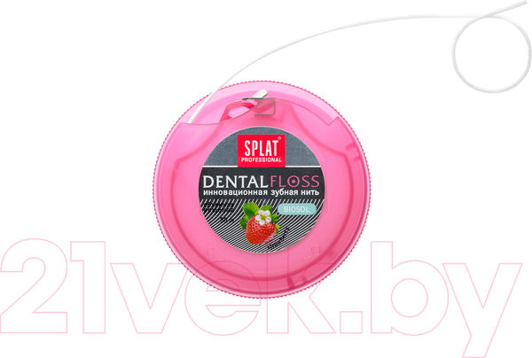 Изображение товара Зубная нить Splat Professional объемная с ароматом клубники (30м)