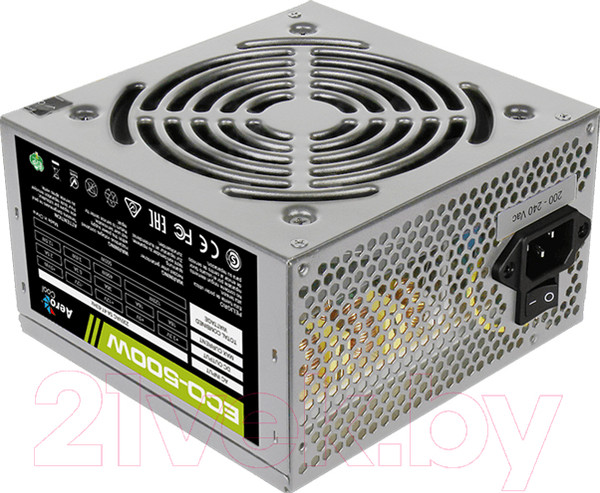Изображение товара Блок питания для компьютера AeroCool ECO-500W