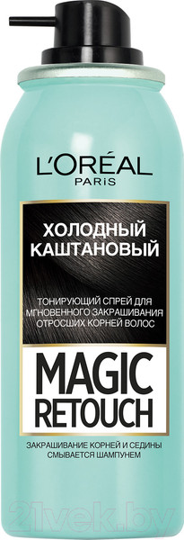 Изображение товара Тонирующий спрей для волос L'Oreal Paris Magic Retouch 8 (холодный каштановый)
