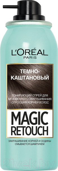 Изображение товара Тонирующий спрей для волос L'Oreal Paris Magic Retouch 2 (темно-каштановый)
