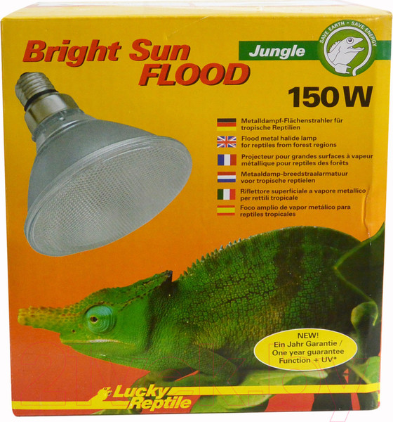 Изображение товара Лампа для террариума Lucky Reptile Bright Sun UV FLOOD Джунгли / BSFJ-150