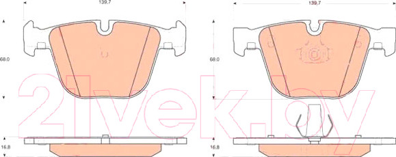 Изображение товара Тормозные колодки TRW GDB1502