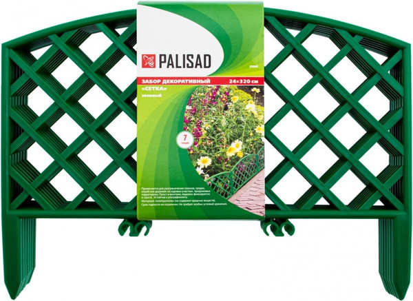 Изображение товара Изгородь декоративная Palisad Сетка 65006 (зеленый)