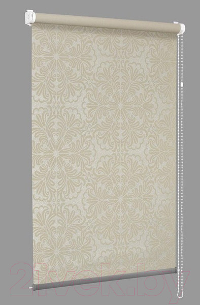 Изображение товара Рулонная штора Delfa Сантайм Металлик Принт СРШ-01МП 3594 (48x170, светло-бежевый)