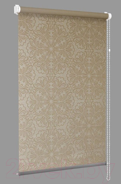 Изображение товара Рулонная штора Delfa Сантайм Металлик Принт СРШ-01МП 3593 (62x170, темно-бежевый)