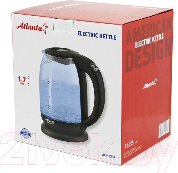 Изображение товара Электрочайник Atlanta АТН-2532 (черный)