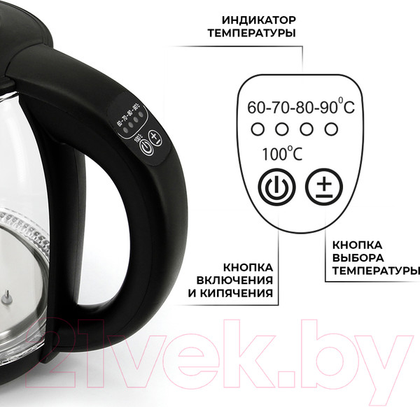 Изображение товара Электрочайник Atlanta АТН-2532 (черный)