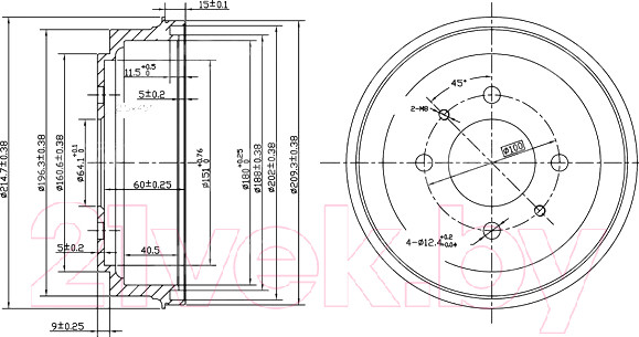 Изображение товара Тормозной барабан Patron PDR1485