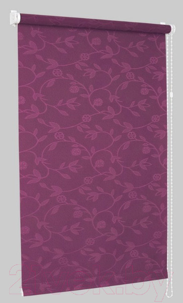 Изображение товара Рулонная штора Delfa Сантайм Жаккард Версаль СРШ-01М 8706 (73x170, фиолетовый)