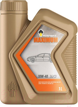 Изображение товара Моторное масло Роснефть Maximum 10W40 (1л)