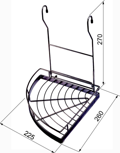 Изображение товара Полка для специй на рейлинг AKS CWJ101