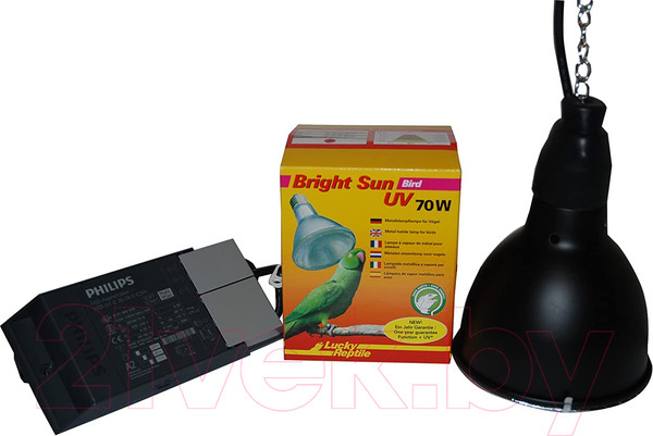 Изображение товара Комплект освещения для птиц Lucky Reptile Bright Sun Set Bird 70W / BSSB-70